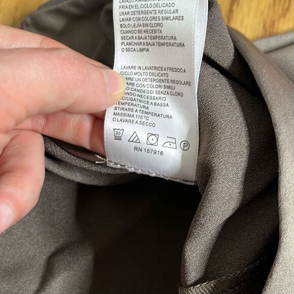 Halston Womens Pants Falcon Side Zip Wide Leg High Rise Gray Size Small NWT - Picture 10 of 15